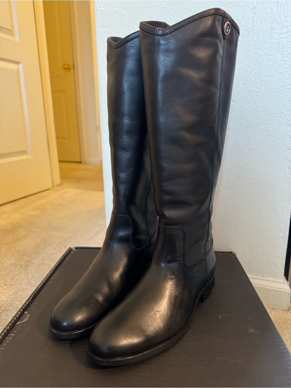 Frye Melissa Button 2 Extended Calf Women’s Leather Boots
